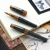 Benu Tessera Fountain Pen Black Amber