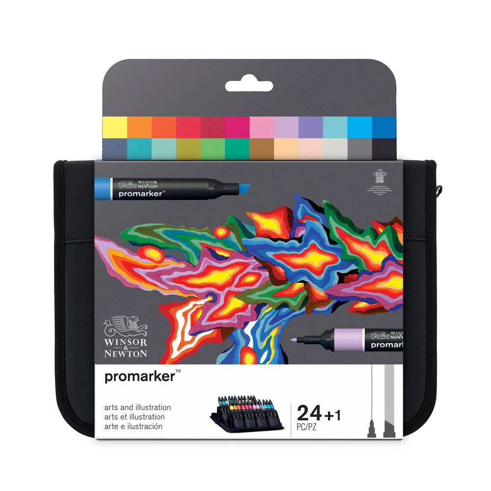 Winsor & Newton ProMarkers Set of 24 Arts and Illustration