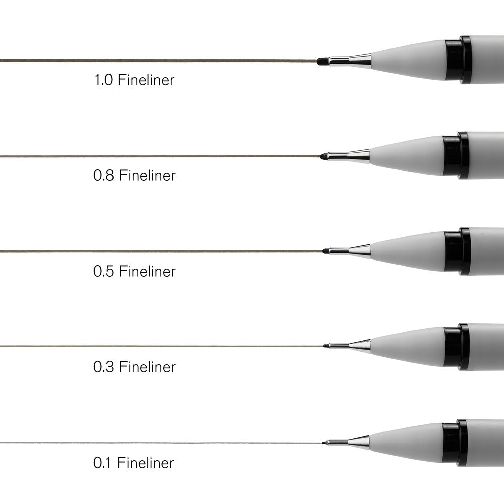 Winsor & Newton Fineliner Assorted Set of 5