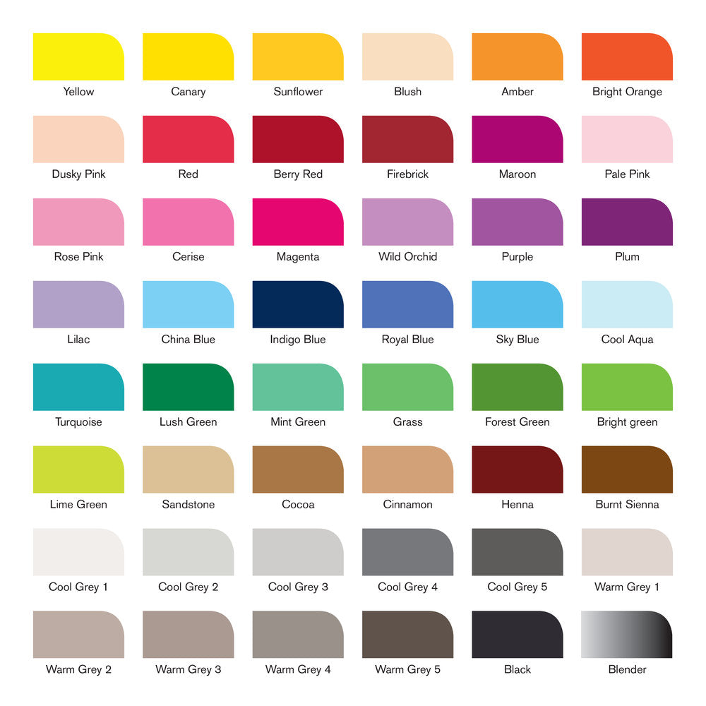 Winsor & Newton Promarker Brush Set of 48 Essential Collection