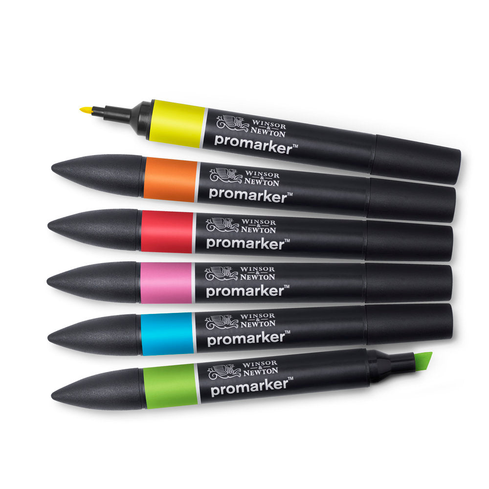 Winsor & Newton ProMarkers Set of 6 Vibrant Tones