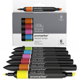 Winsor & Newton ProMarkers Set of 6 Vibrant Tones
