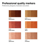 Winsor & Newton ProMarkers Set of 6 Skin Tones - Set 2