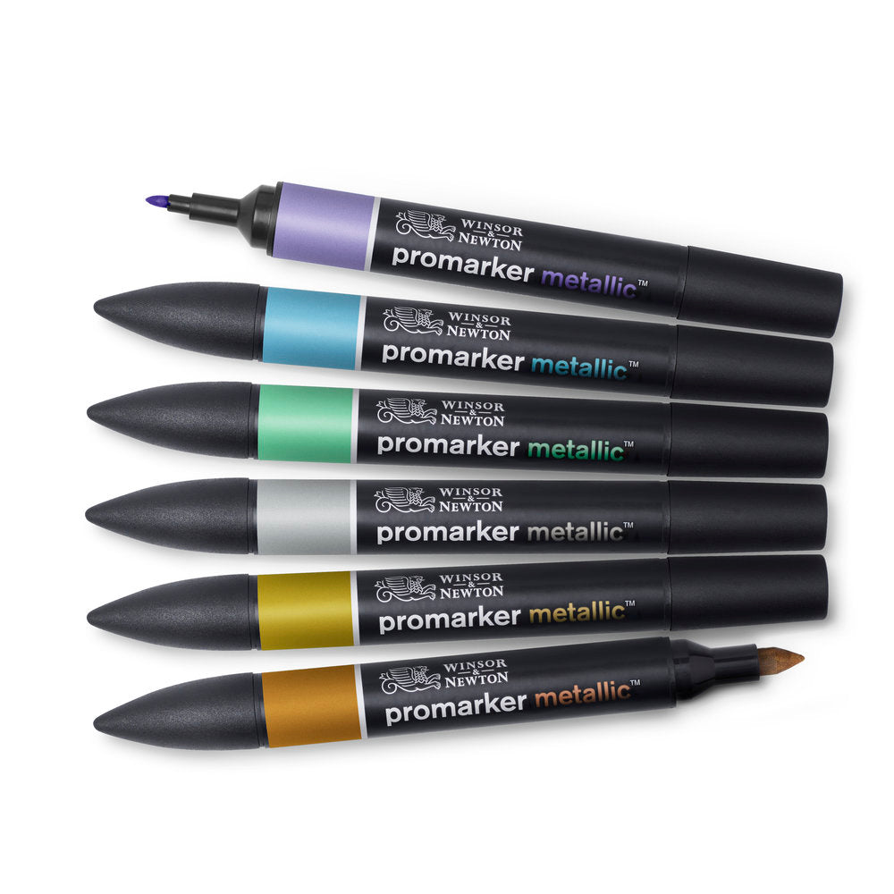 Winsor & Newton ProMarker Set of 6 Metallic