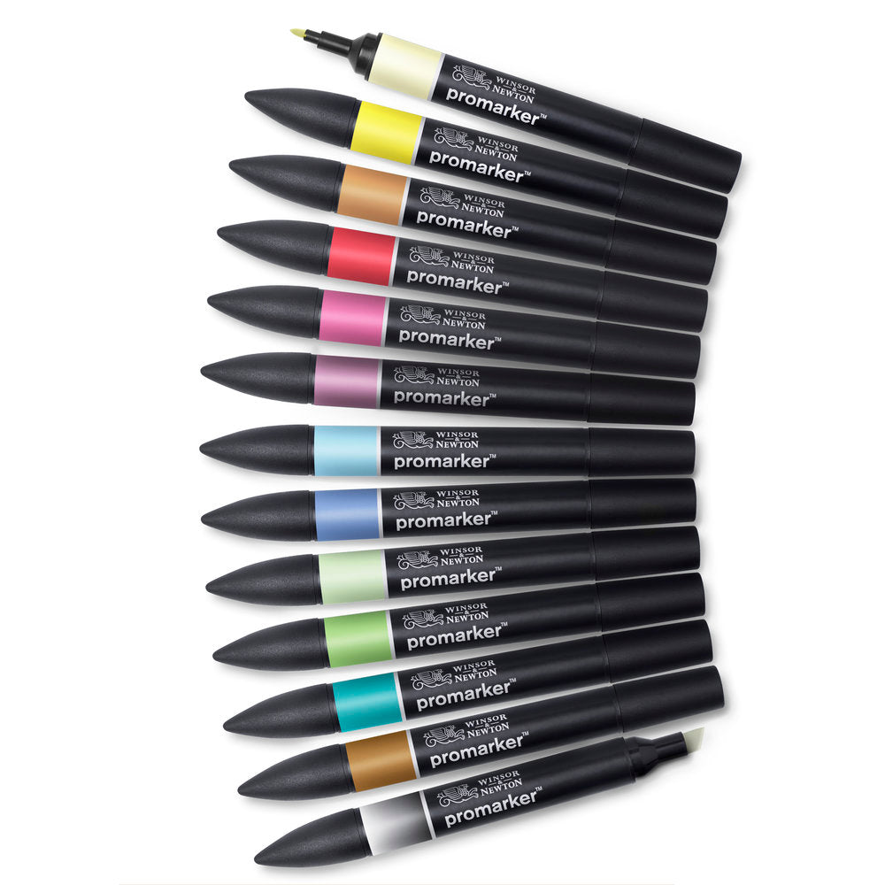 Winsor & Newton ProMarkers Set of 12+1 - Set 2