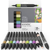 Winsor & Newton ProMarkers Set of 12+1 Manga Fantasy