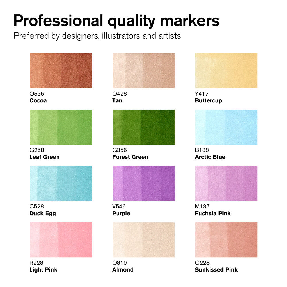 Winsor & Newton ProMarkers Set of 12+1 Manga Fantasy