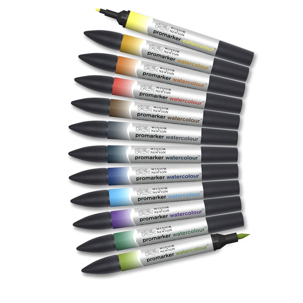 Winsor & Newton Water Colour Marker Set of 12 Landscape