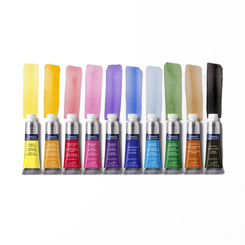 Winsor & Newton Cotman Watercolour 5ml Tube Set