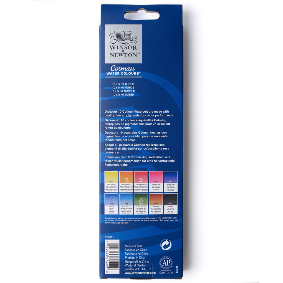 Winsor & Newton Cotman Watercolour 5ml Tube Set