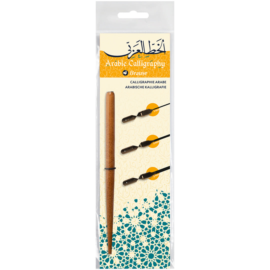 Brause Nib Holder & Assortment Of 3 Arabic Nibs (1/2/3mm)