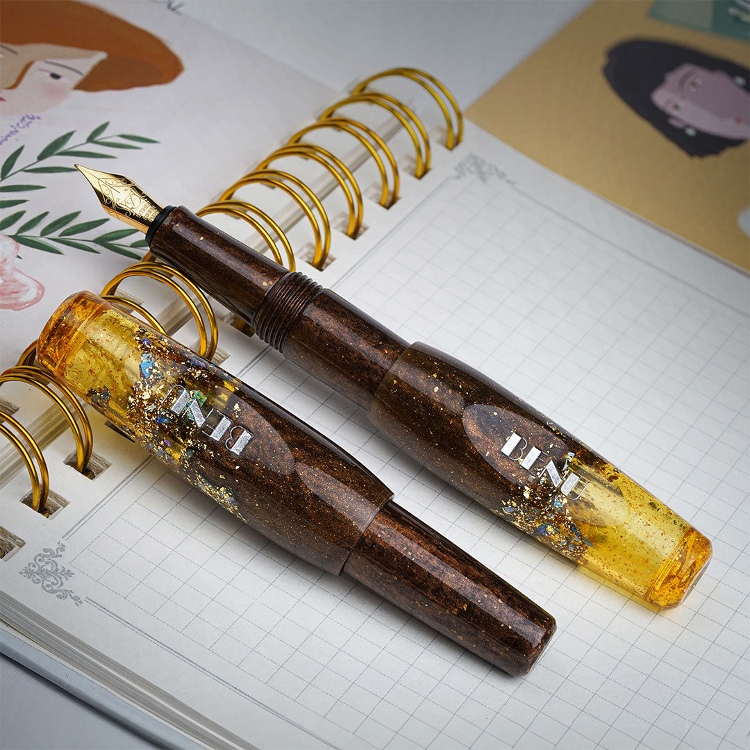 Benu Pixie Pocket Fountain Pen Honey Bronze