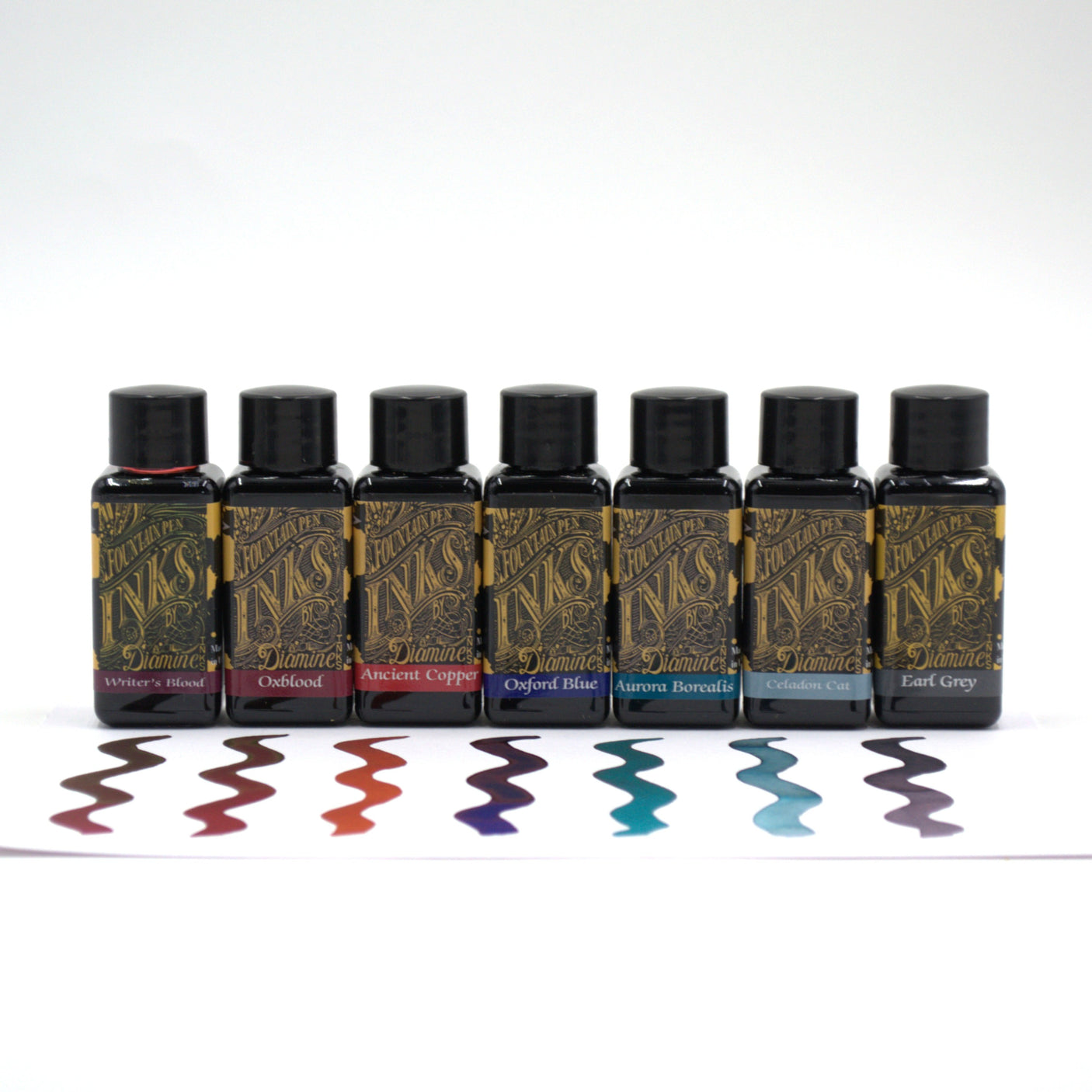 Diamine 30ml Set of 7 Colours Bestsellers