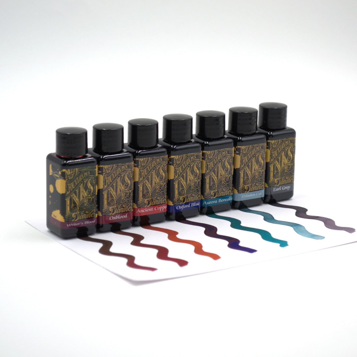 Diamine 30ml Set of 7 Colours Bestsellers