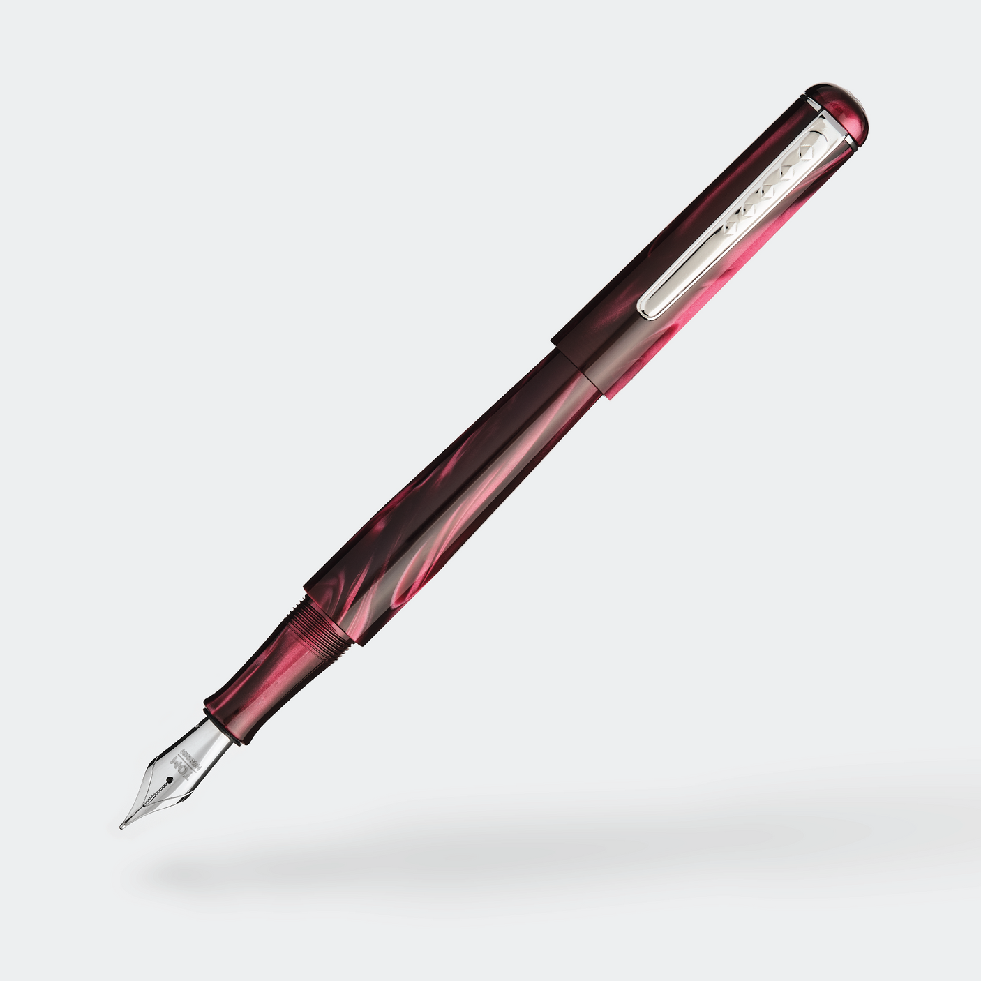 Tom Hessin Charles Collection Fountain Pen Castle Claret