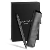 Caran d'Ache Ecridor Ballpoint Pen and Pen Case Black Lines