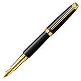 Caran d'Ache Leman Ebony Fountain Pen Gold Trim