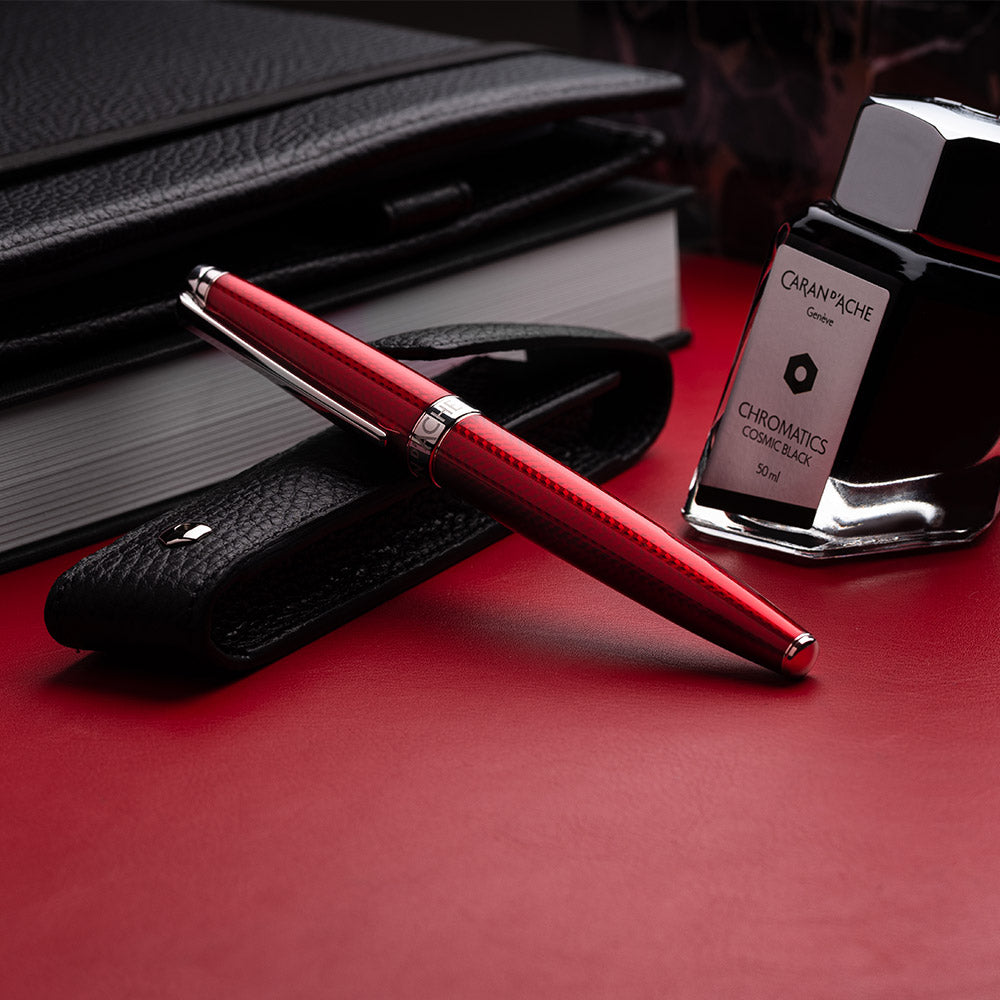 Caran d'Ache Leman Fountain Pen Rouge Carmin