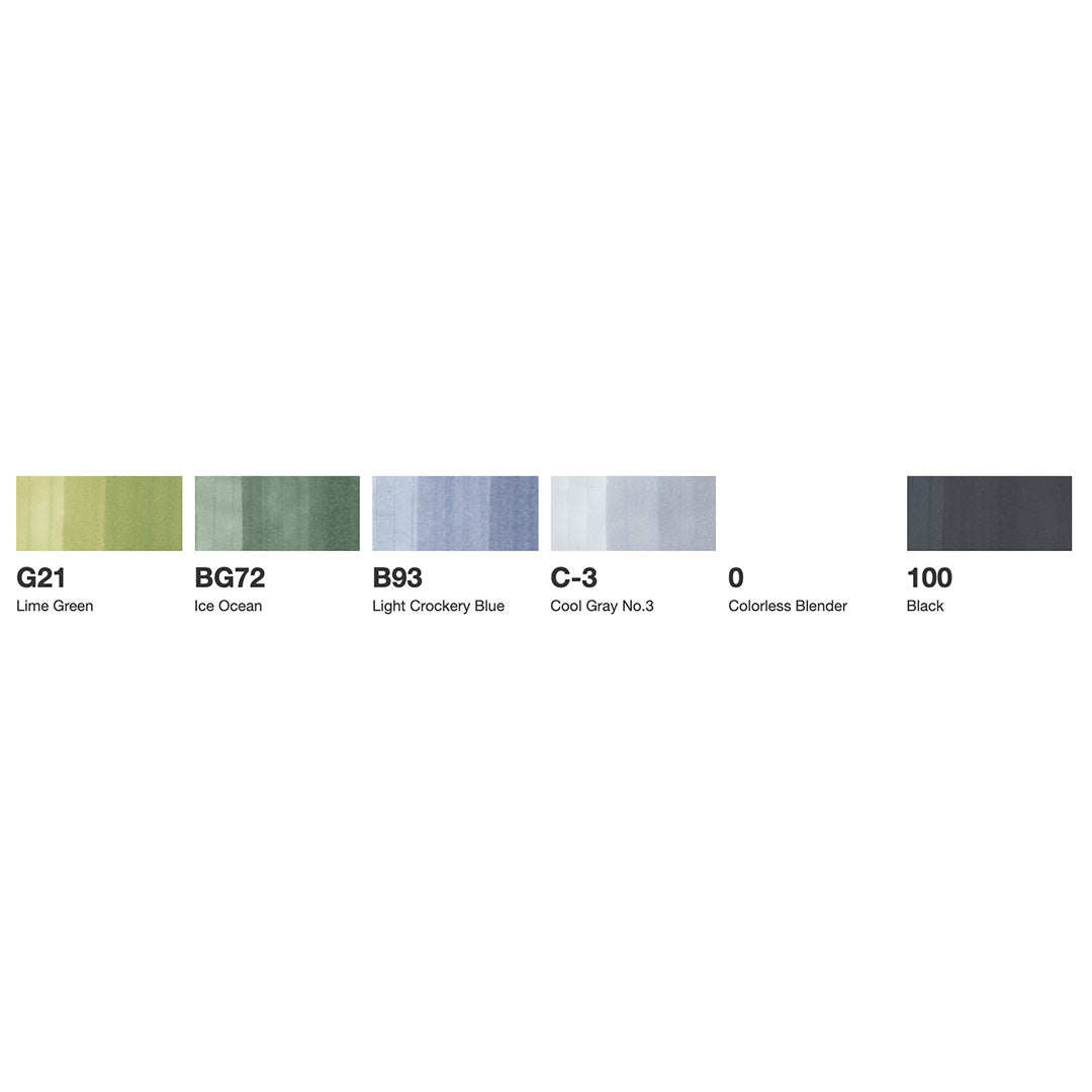 Copic Ciao Set of 6 Assorted