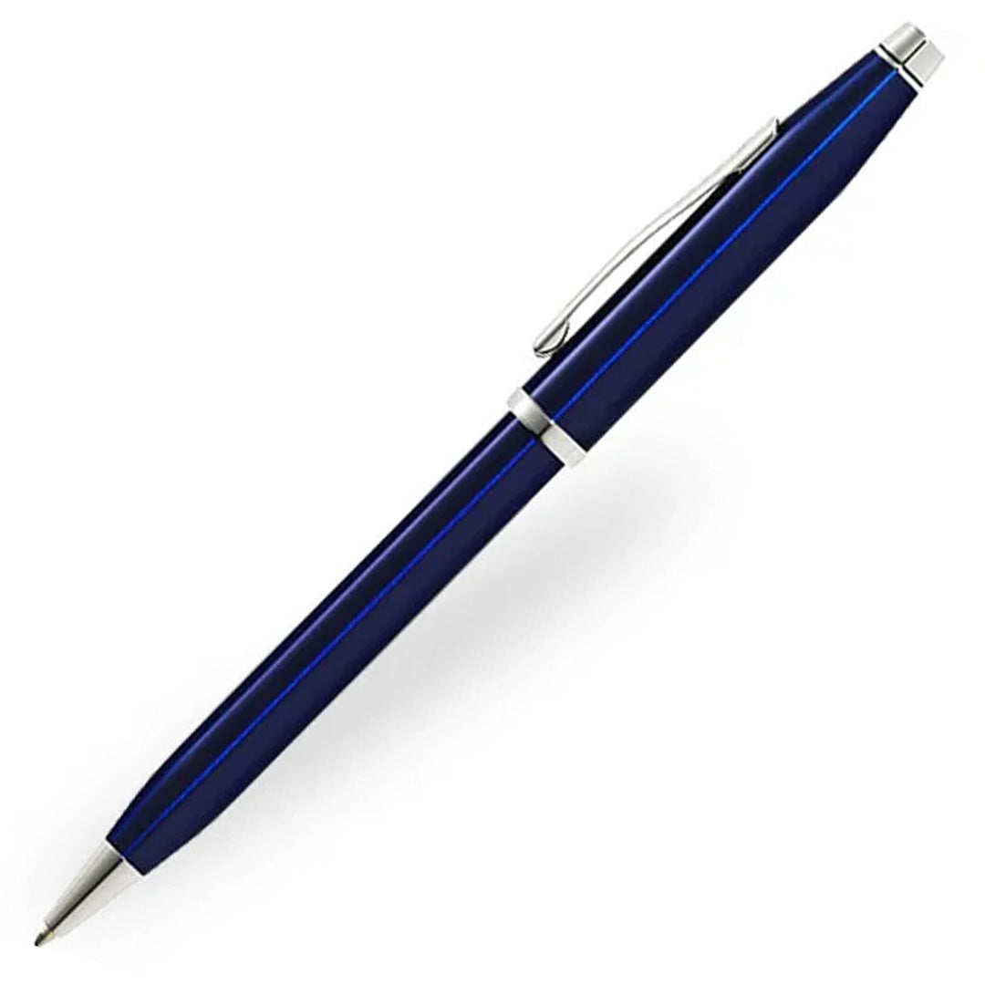 Cross Century II Ballpoint Pen Blue Lacquer with Rose Chrome Trim