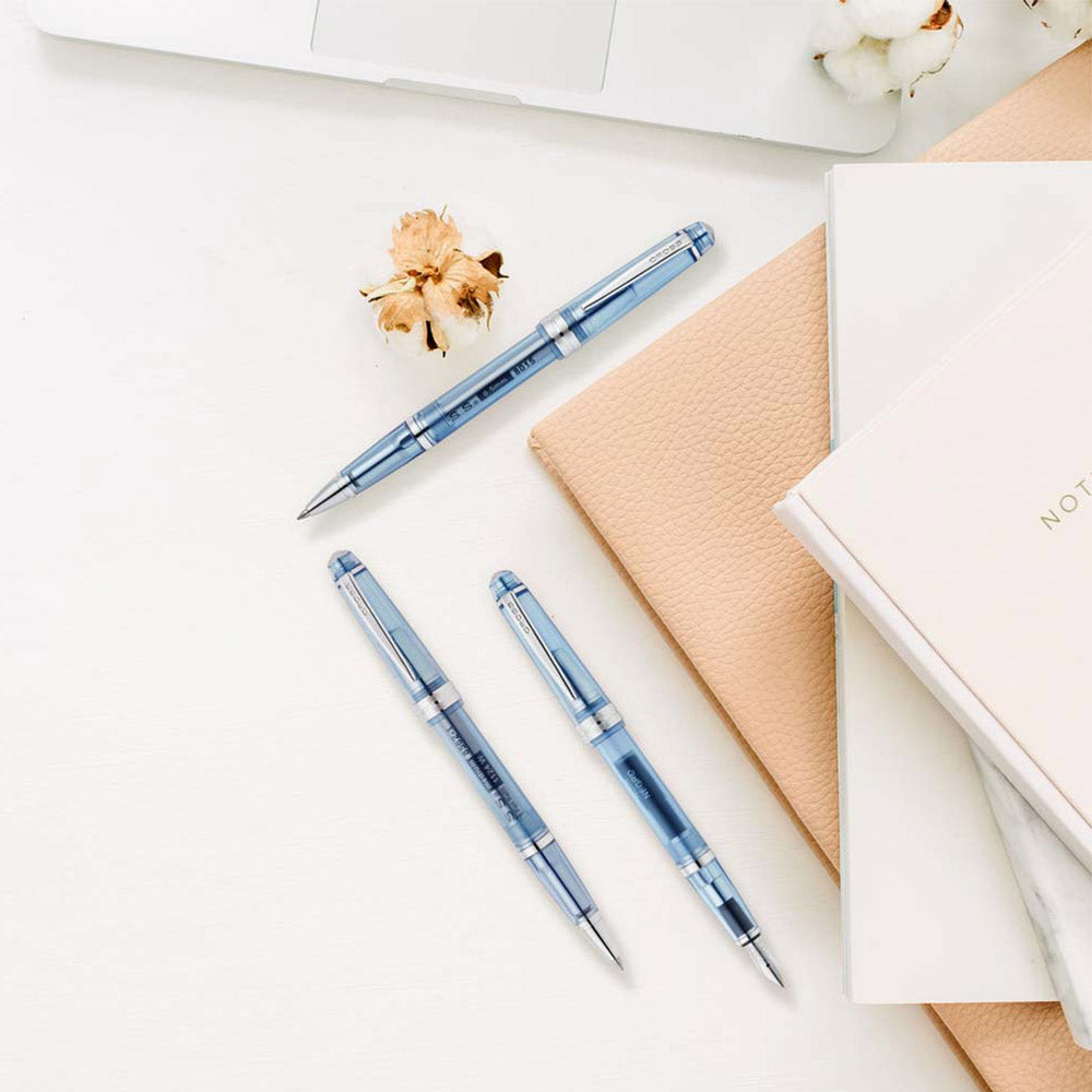 Cross Bailey Light Translucent Blue Fountain Pen Extra Fine
