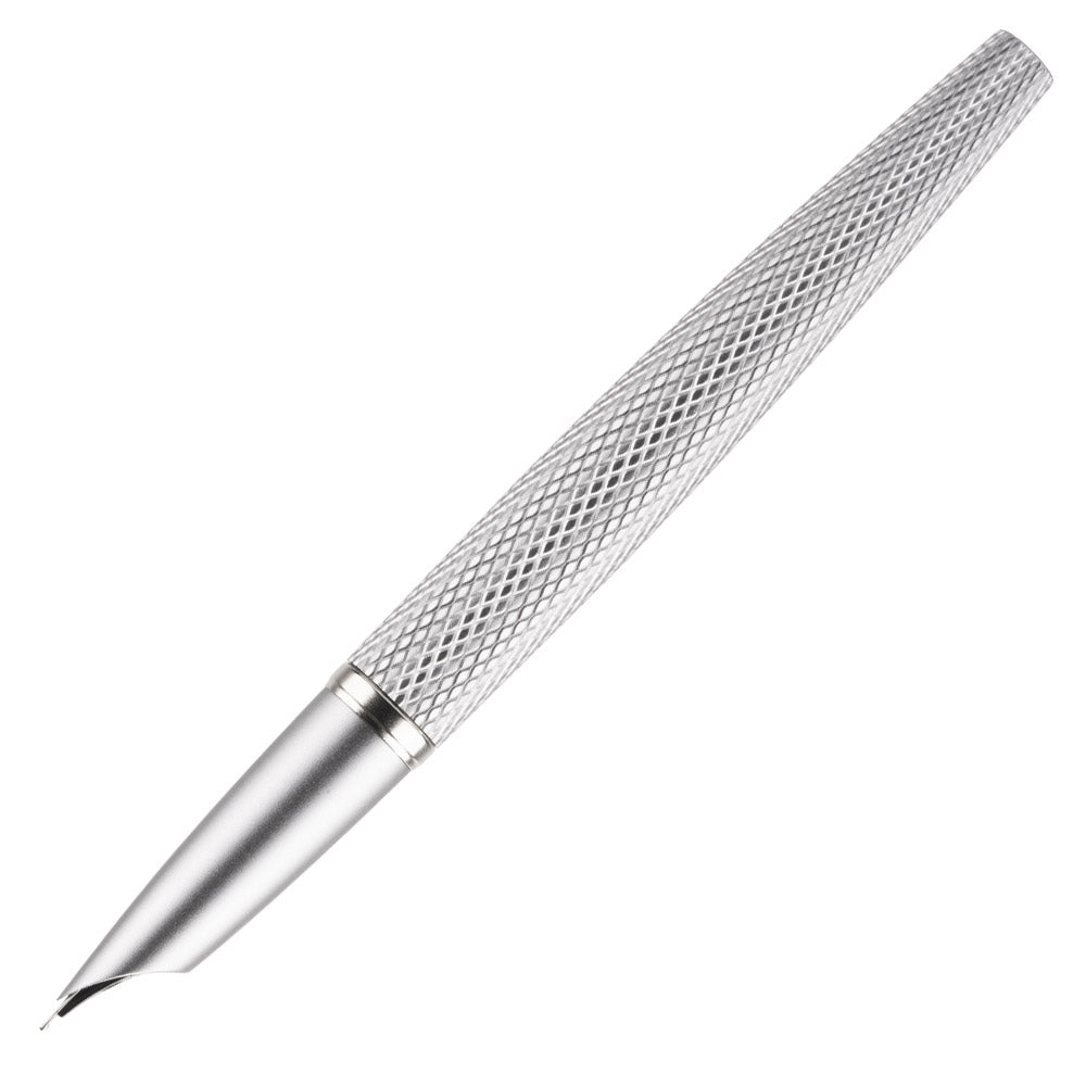 Diplomat Viper Guilloche Fountain Pen Silver