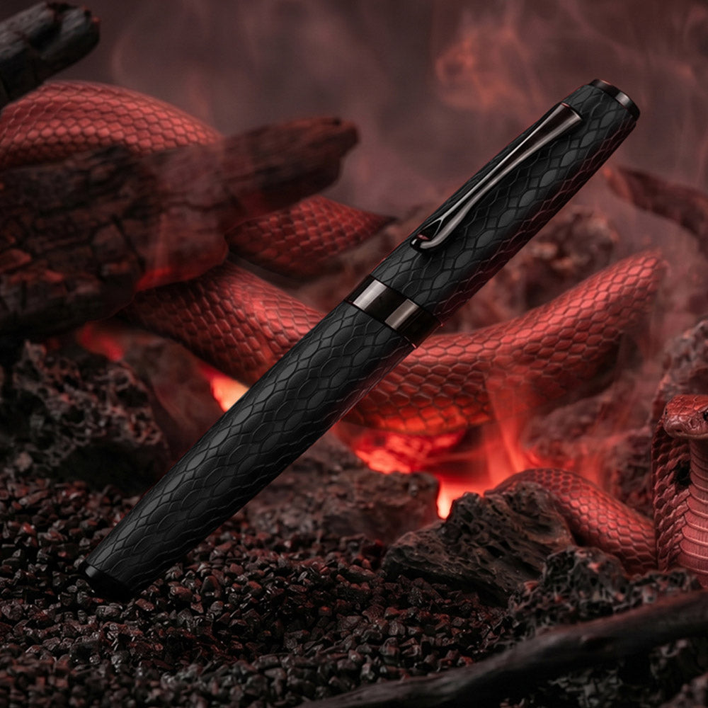 Diplomat Cobra Guilloche Fountain Pen Black