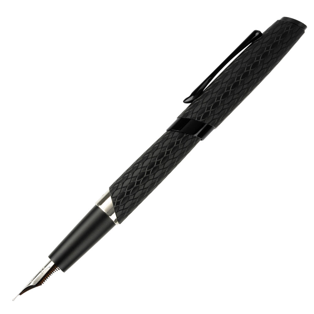 Diplomat Cobra Guilloche Fountain Pen Black