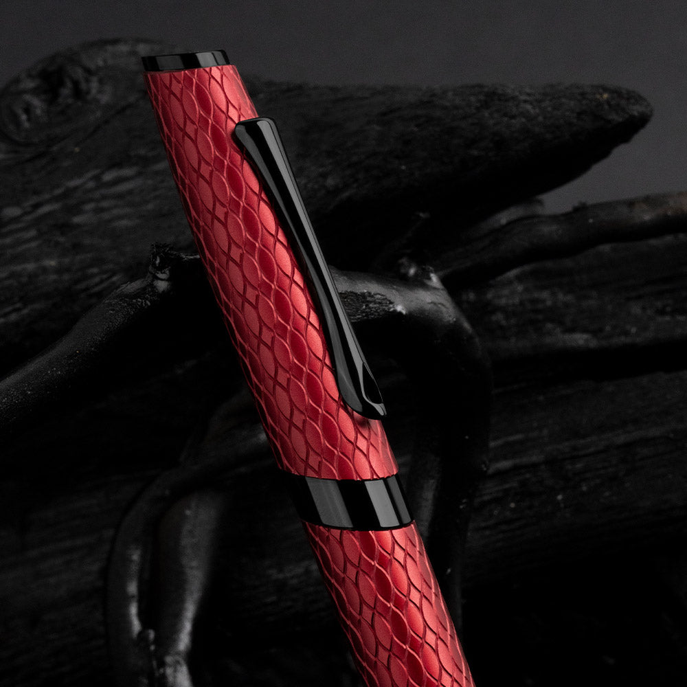 Diplomat Cobra Guilloche Rollerball Burgundy