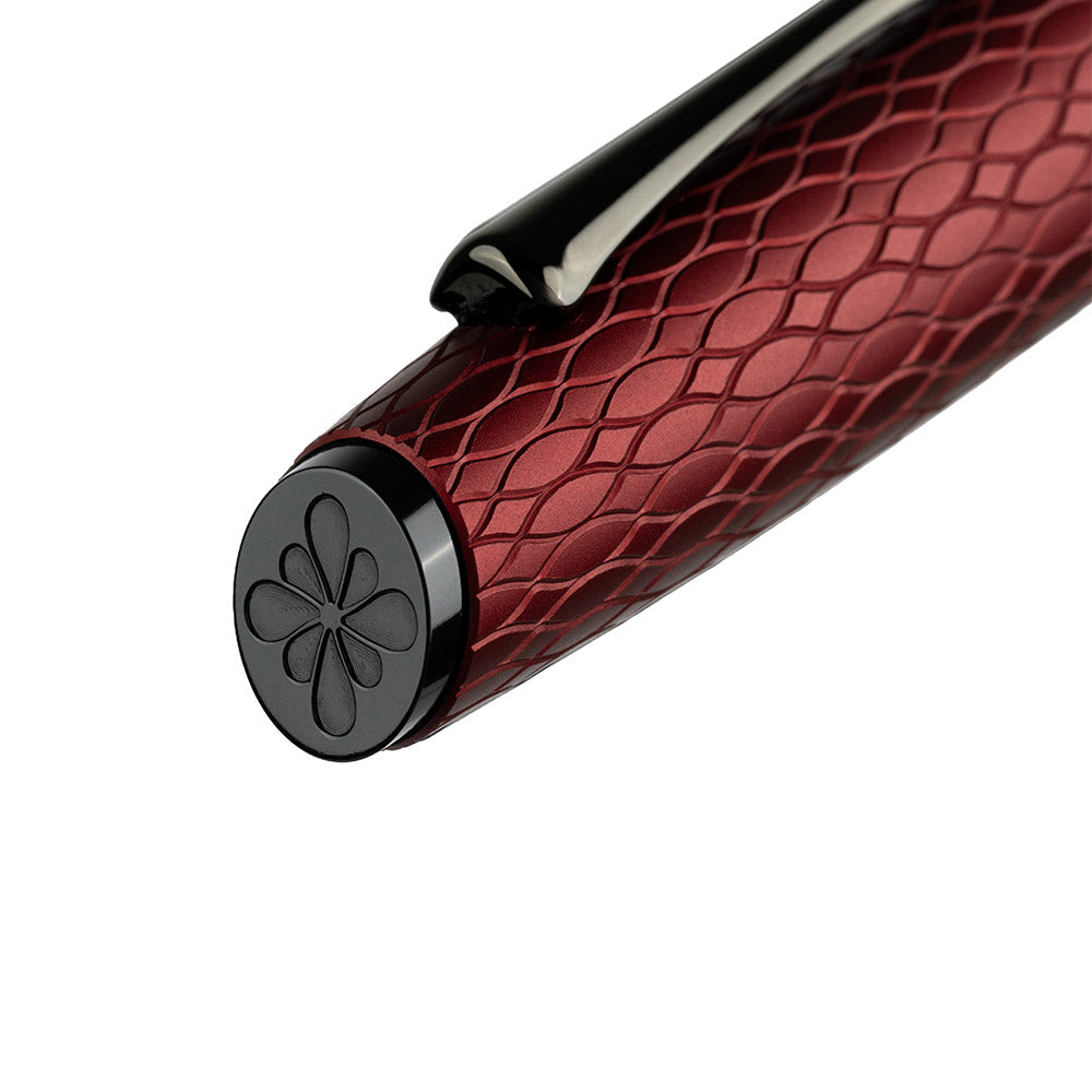 Diplomat Cobra Guilloche Rollerball Burgundy