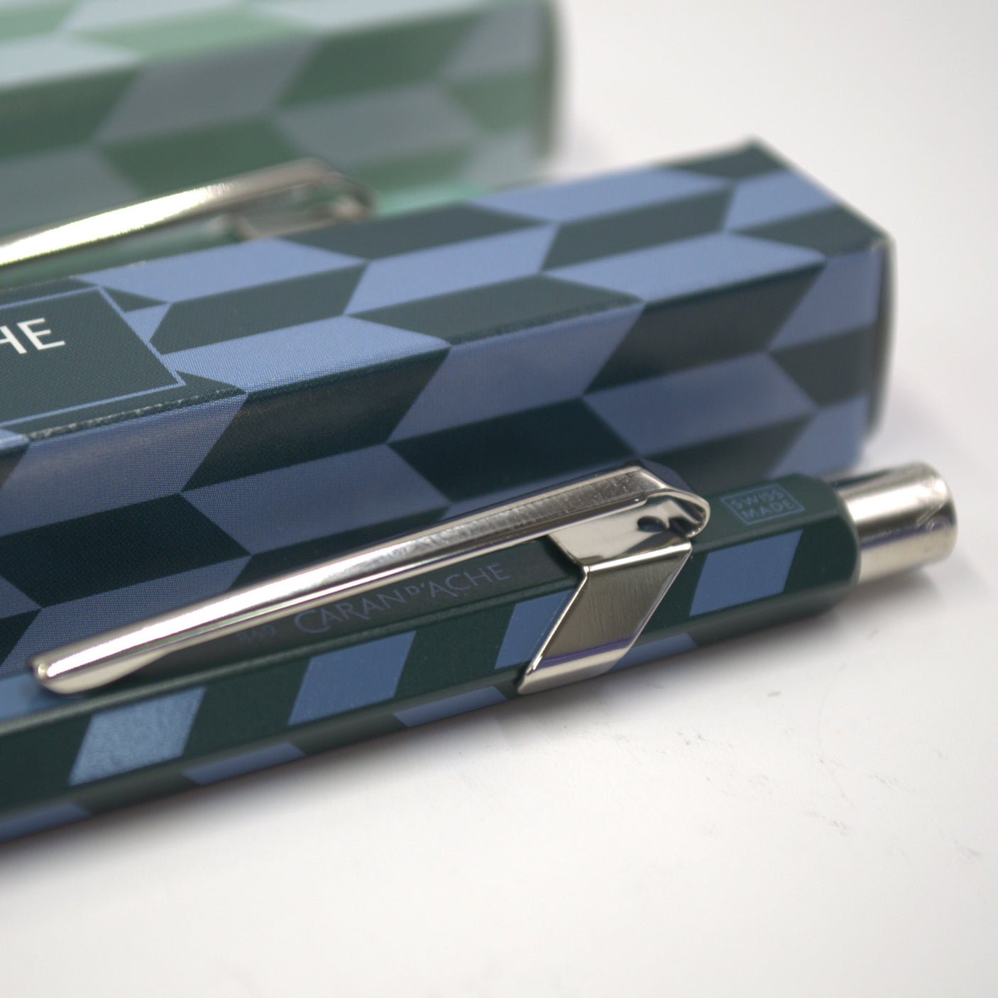 Caran d'Ache 849 Ballpoint Pen Mosaic Spruce Green
