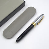 Sheaffer Legacy 9065 Glossy Black and Chrome Fountain Pen with 14k PVD Gold-Plated Nib