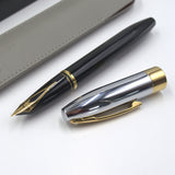 Sheaffer Legacy 9065 Glossy Black and Chrome Fountain Pen with 14k PVD Gold-Plated Nib