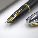 Sheaffer Legacy 9065 Glossy Black and Chrome Fountain Pen with 14k PVD Gold-Plated Nib