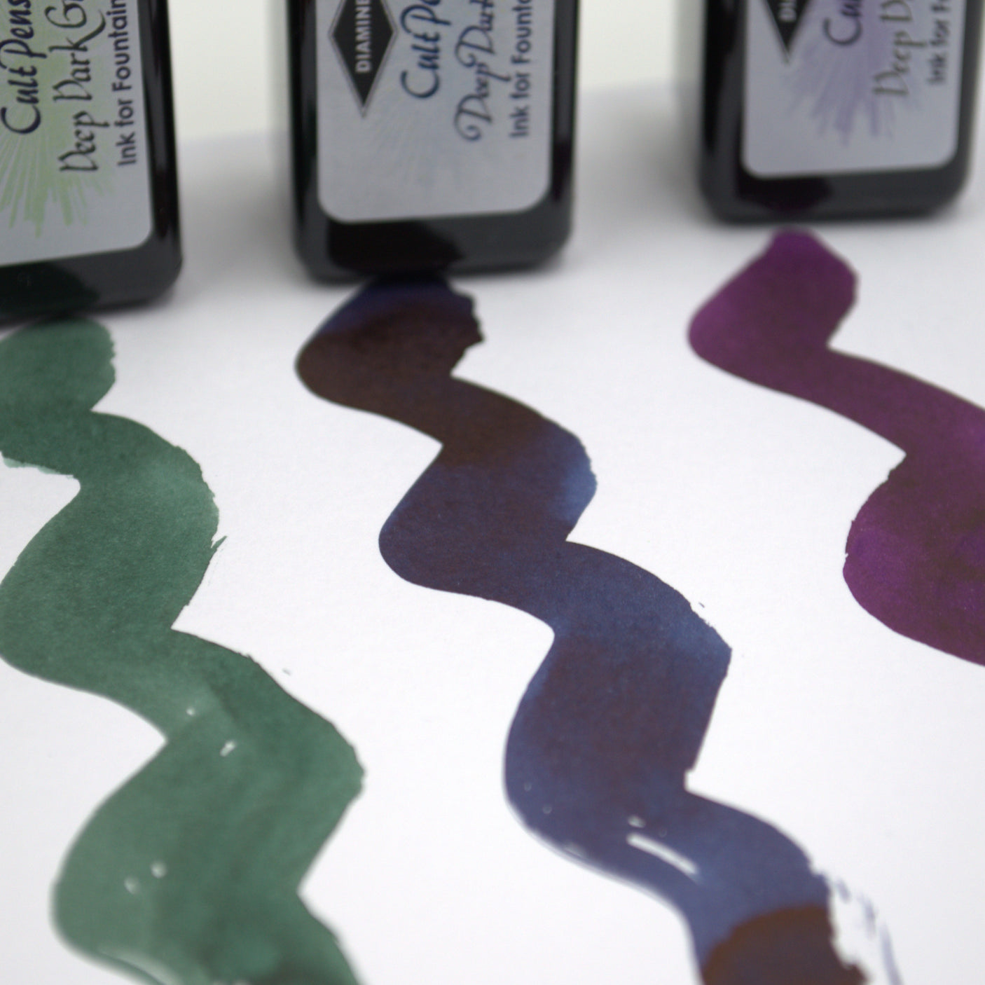 Cult Pens Deep Dark Fountain Pen Ink by Diamine 30ml