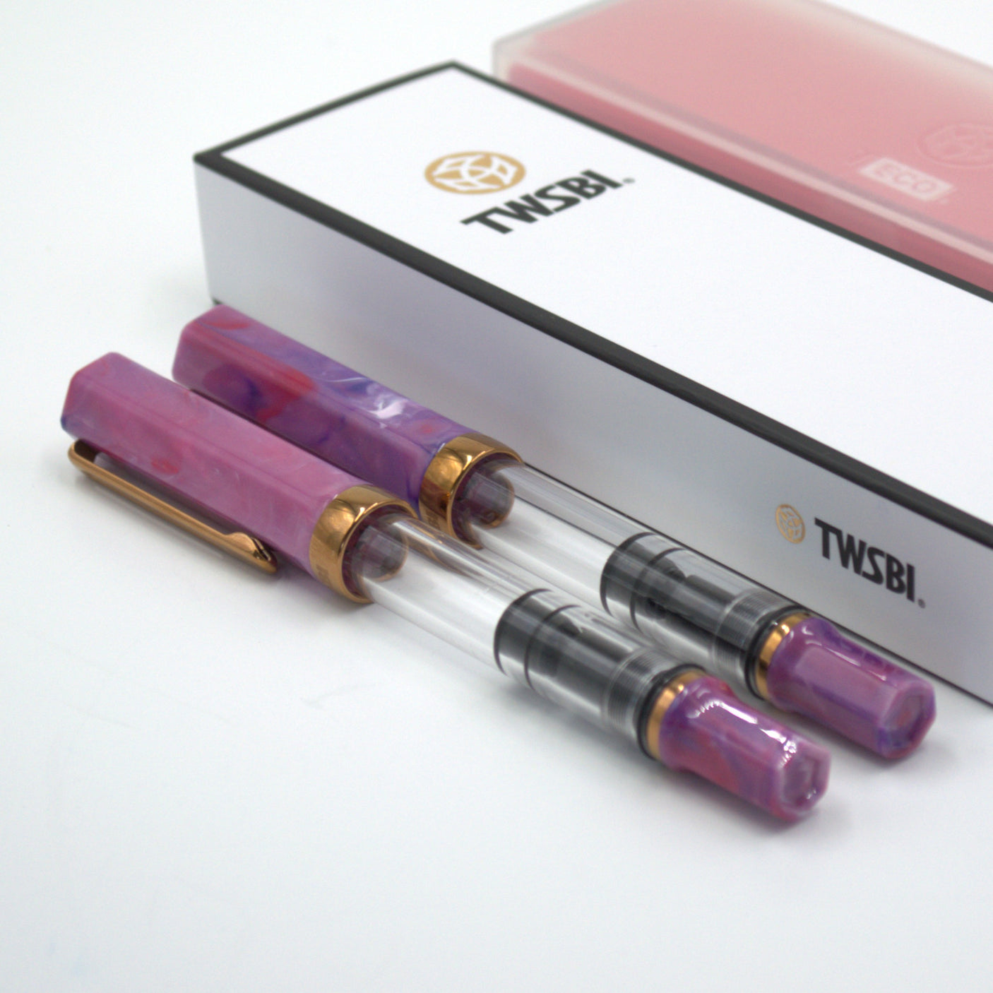 TWSBI Eco Fountain Pen Fluorite Purple with Bronze