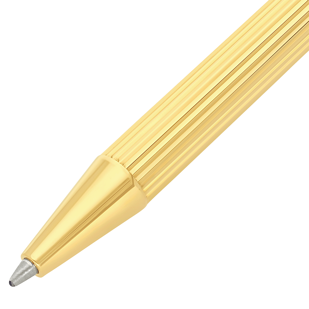 S.T. Dupont Classique Ballpoint Pen Lines Golden