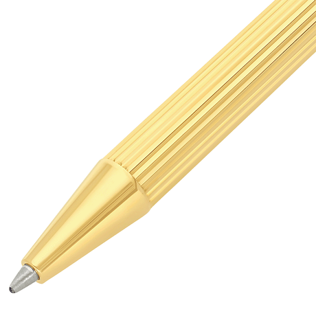 S.T. Dupont Classique Ballpoint Pen Lines Golden