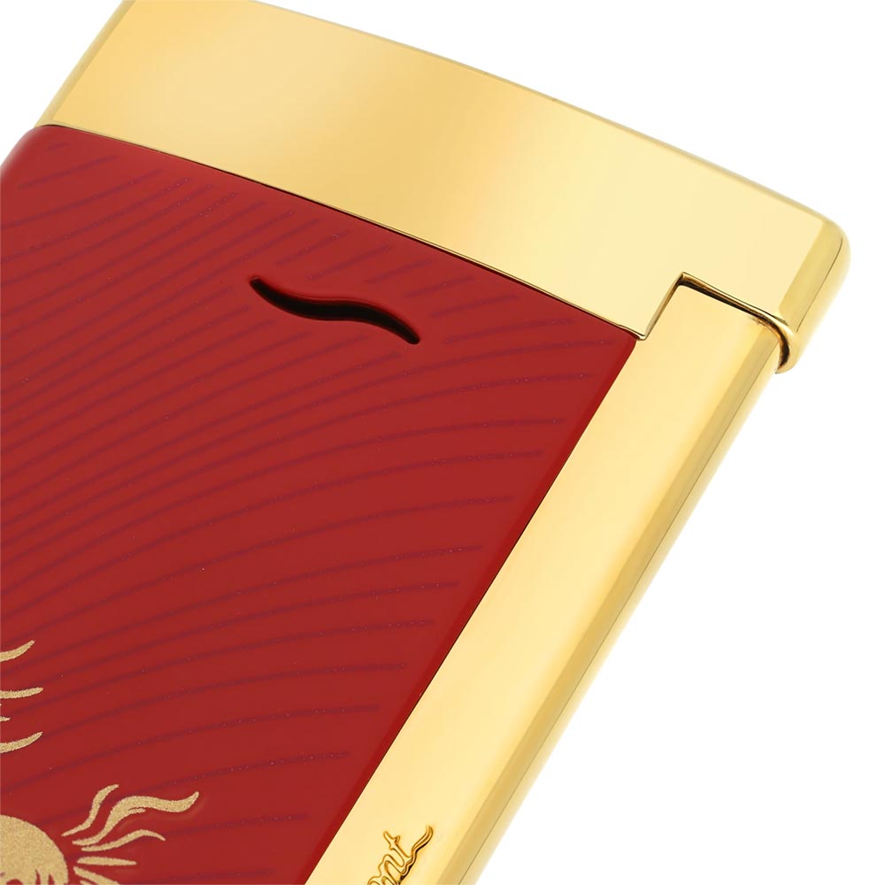 S.T.Dupont Year of the Horse Slim Lighter Red
