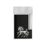 S.T.Dupont Year of the Horse Line 2 Lighter Black and Palladium