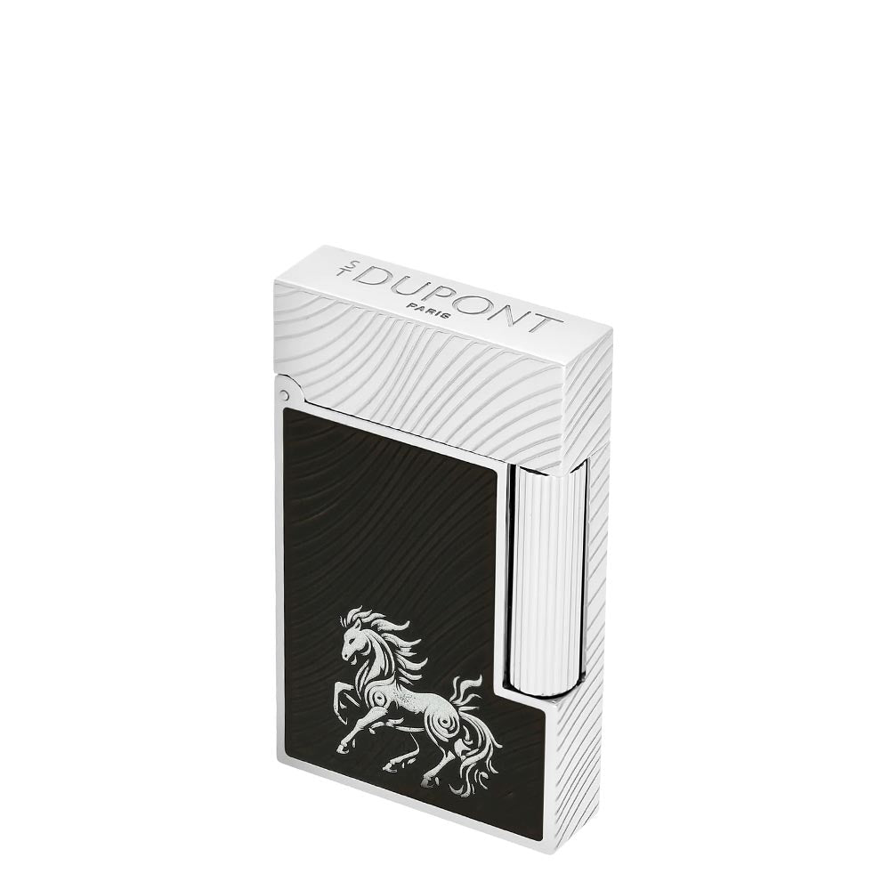 S.T.Dupont Year of the Horse Line 2 Lighter Black and Palladium