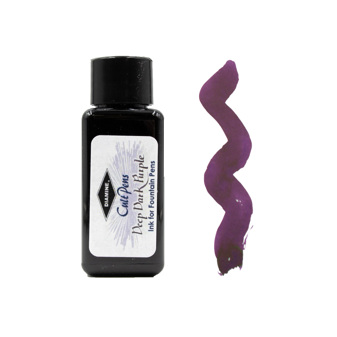 Cult Pens Deep Dark Fountain Pen Ink by Diamine 30ml