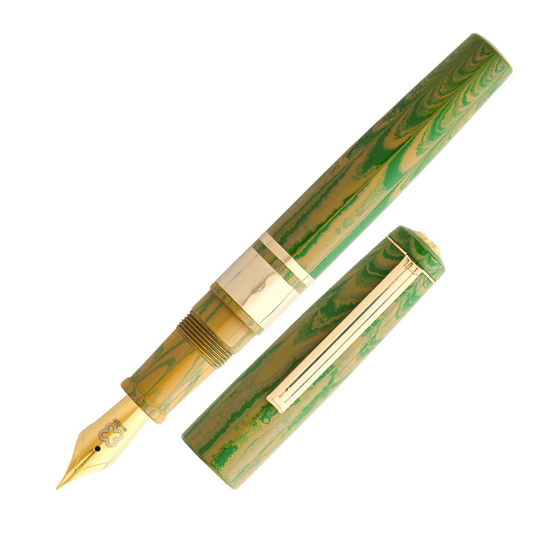 Esterbrook Model J Fountain Pen Lotus Green Custom Needlepoint