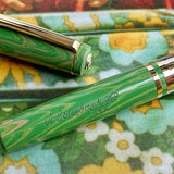 Esterbrook Model J Fountain Pen Lotus Green Custom Needlepoint