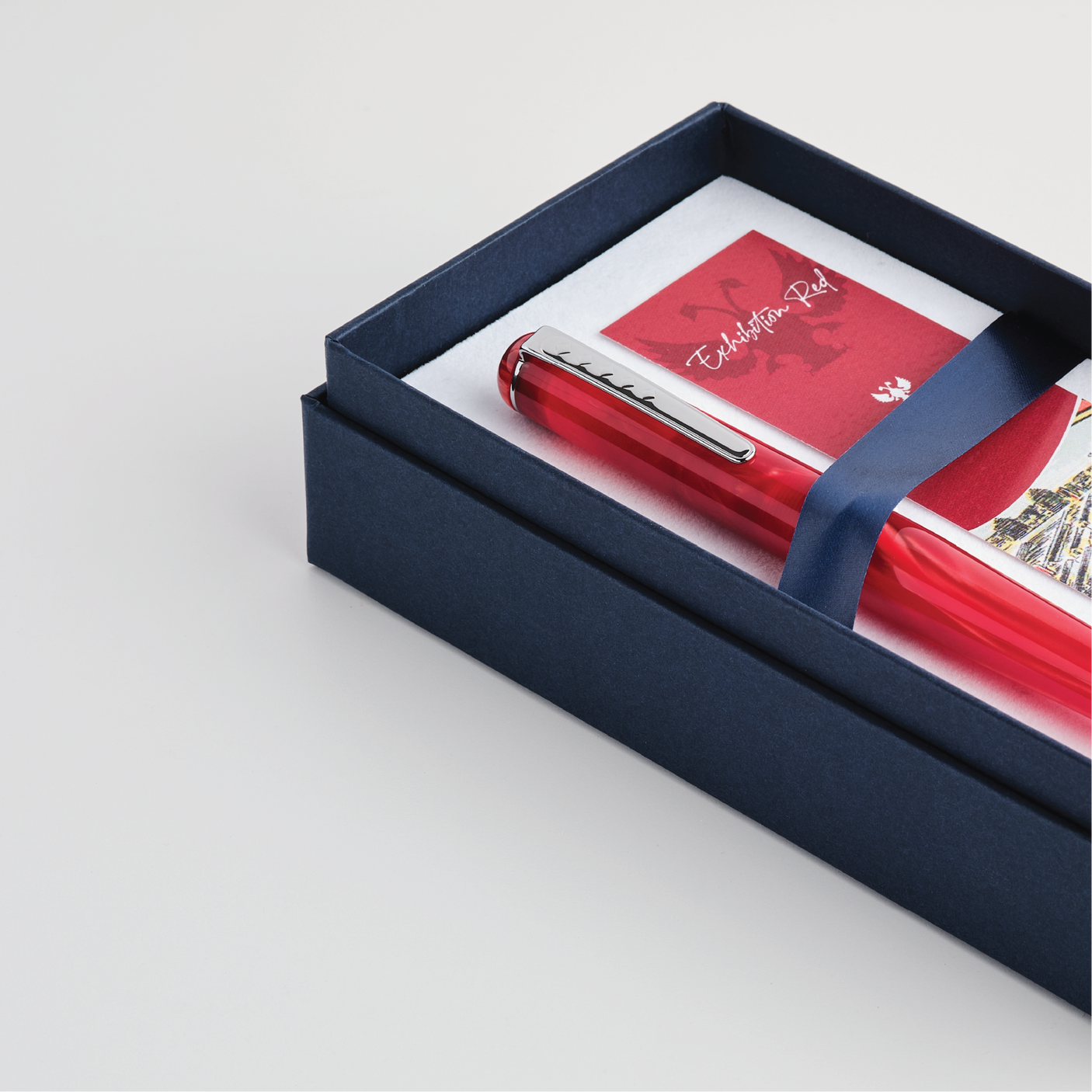Tom Hessin Charles Collection Fountain Pen Exhibition Red