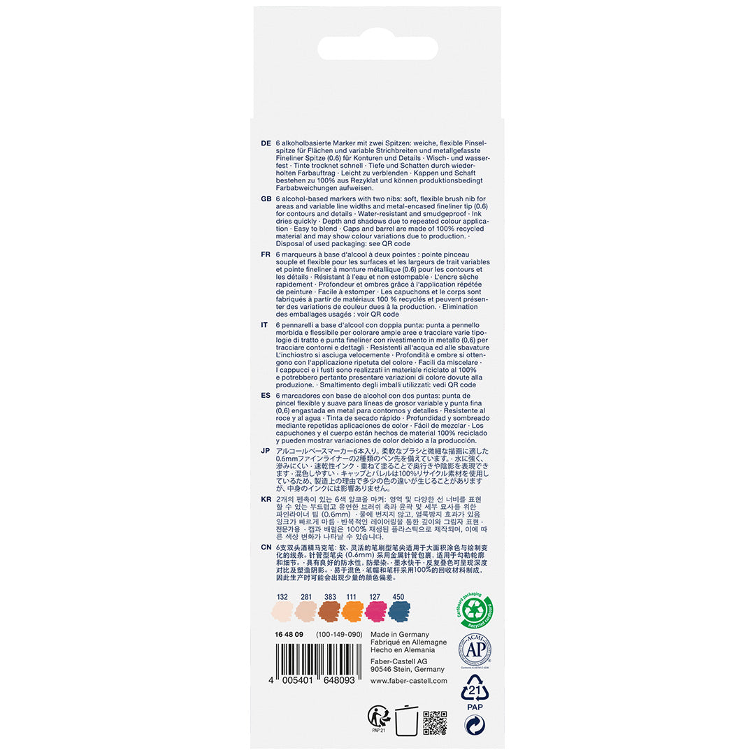 Faber-Castell Goldfaber Sketch Marker Set of 6 Manga