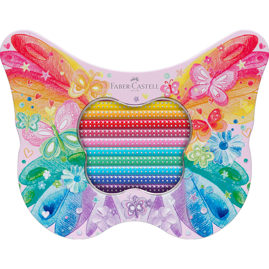 Faber-Castell Sparkle Colouring Pencils Set of 20 Butterfly
