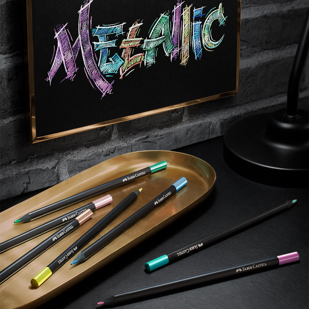 Faber-Castell Colour Pencils Black Edition Metallic Set of 12