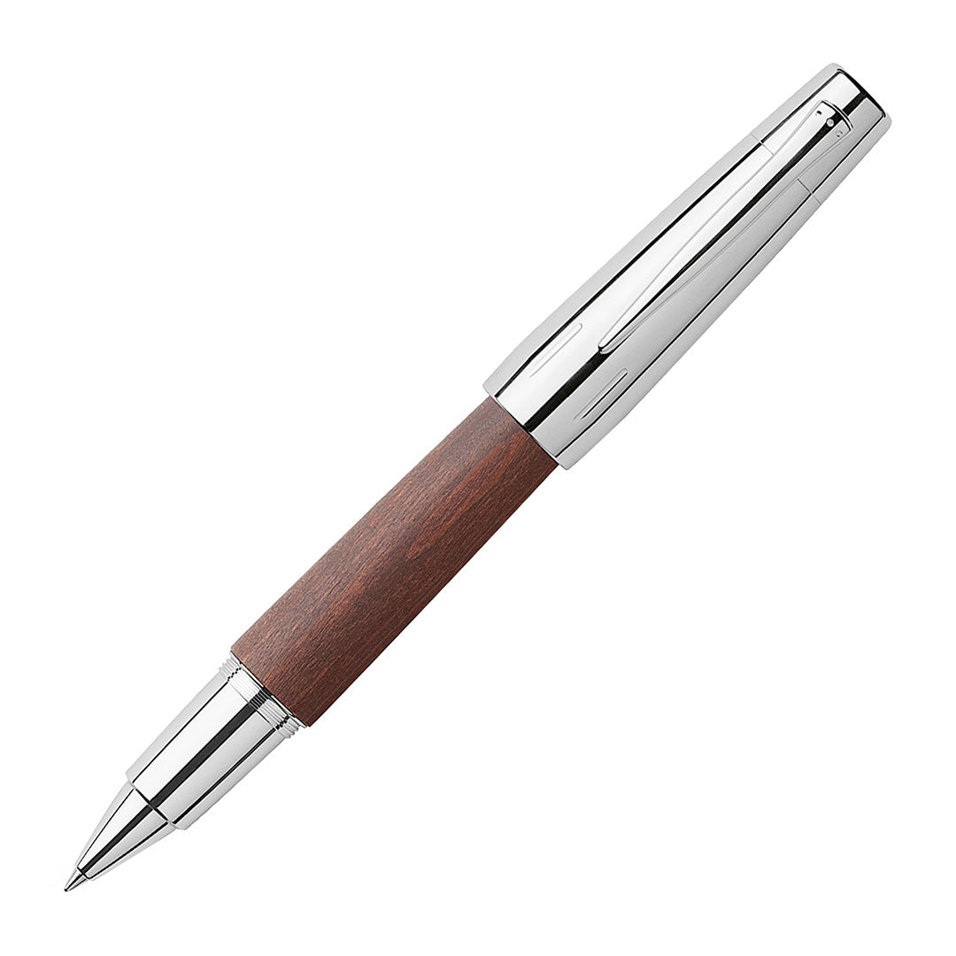 Faber-Castell e-motion Pearwood Rollerball Pen Dark Brown 