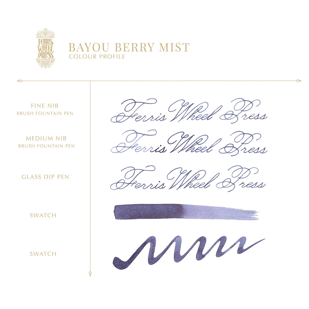 Ferris Wheel Press Fountain Pen Ink 38ml Bayou Berry Mist